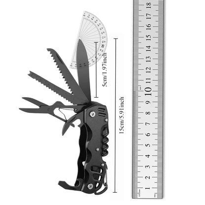 Multifunctional Folding Knife Swiss Army Portable Stainless Steel Pocket Knifes Outdoor Camping Emergency Combination Tool