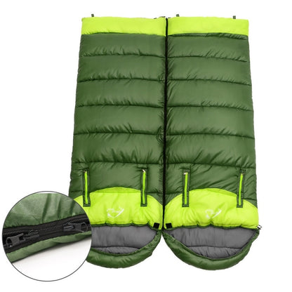 Spring and autumn outdoor camping double splicing cotton sleeping bag