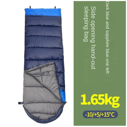 Spring and autumn outdoor camping double splicing cotton sleeping bag