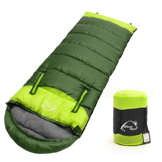 Spring and autumn outdoor camping double splicing cotton sleeping bag