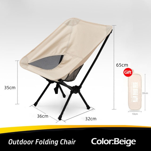 Chair Oxford Cloth Folding Lengthen Seat for Fishing BBQ Picnic Beach Ultralight Chair