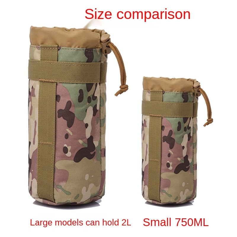 Outdoor Camping Hiking Drawstring Water Bottle Holder