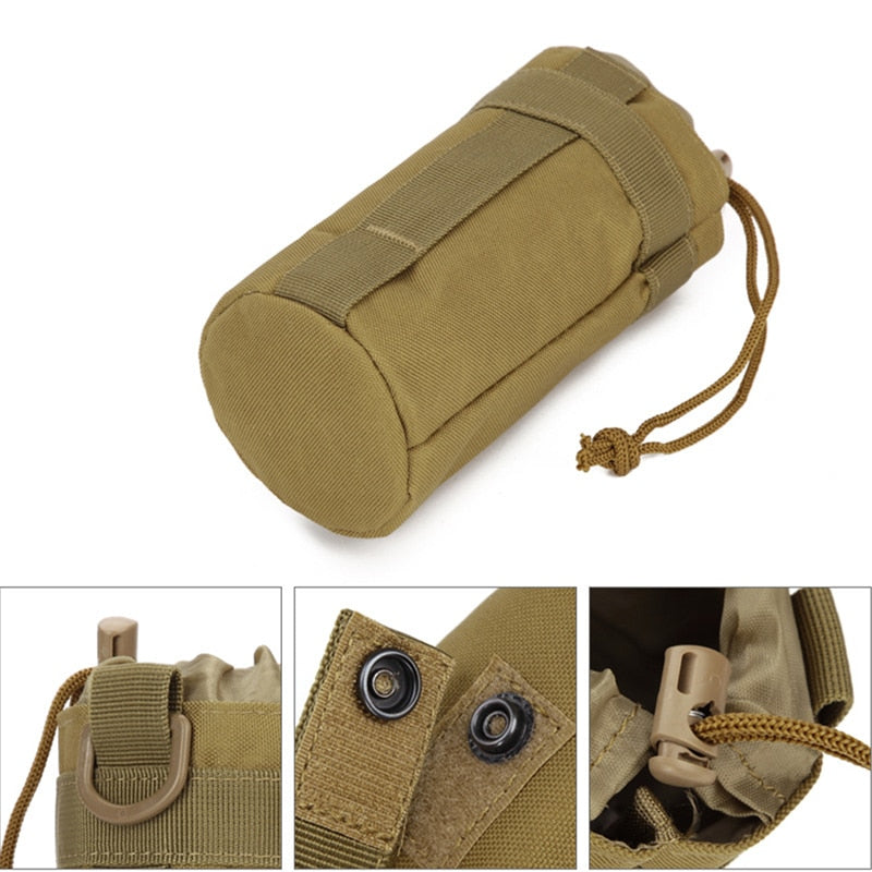 Military Outdoor Camping Hiking Drawstring Water Bottle Holder