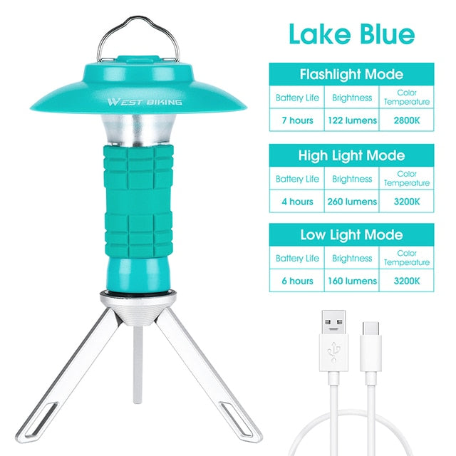 Camping Light USB Rechargeable 3 Lighting Modes