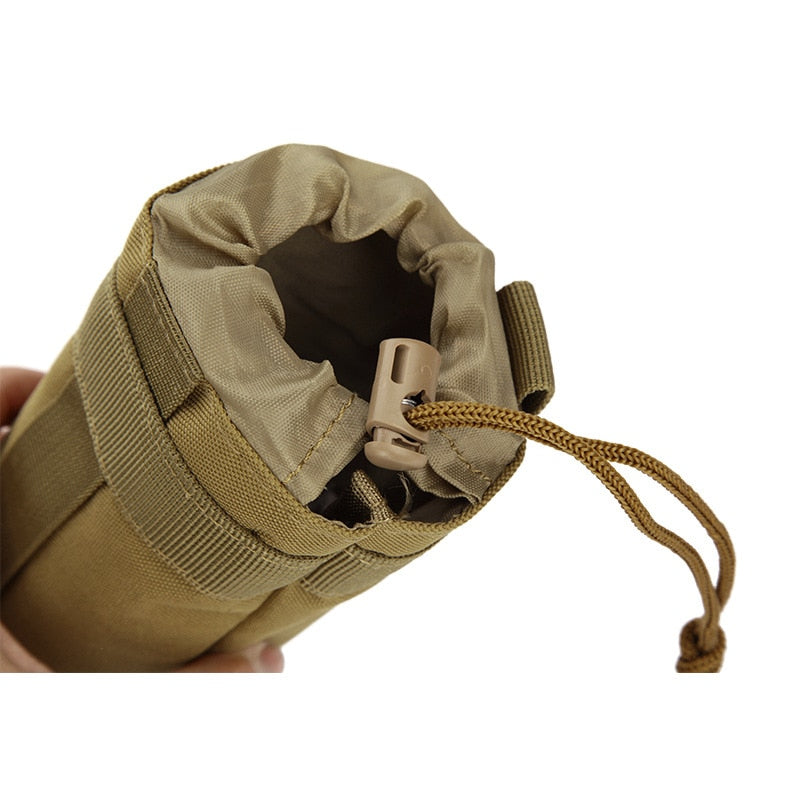 Camping Hiking Drawstring Water Bottle Holder Multifunction Bottle