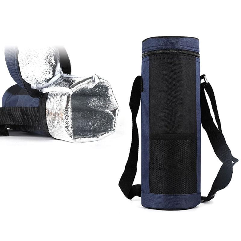 Universal Water Bottle Pouch High Capacity Insulated Cooler Bag