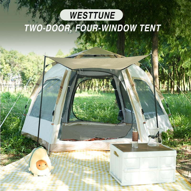 3-4/5-8 Person Pop Up Tent for Camping Outdoor Dome Tent