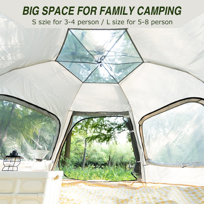 3-4/5-8 Person Pop Up Tent for Camping Outdoor Dome Tent