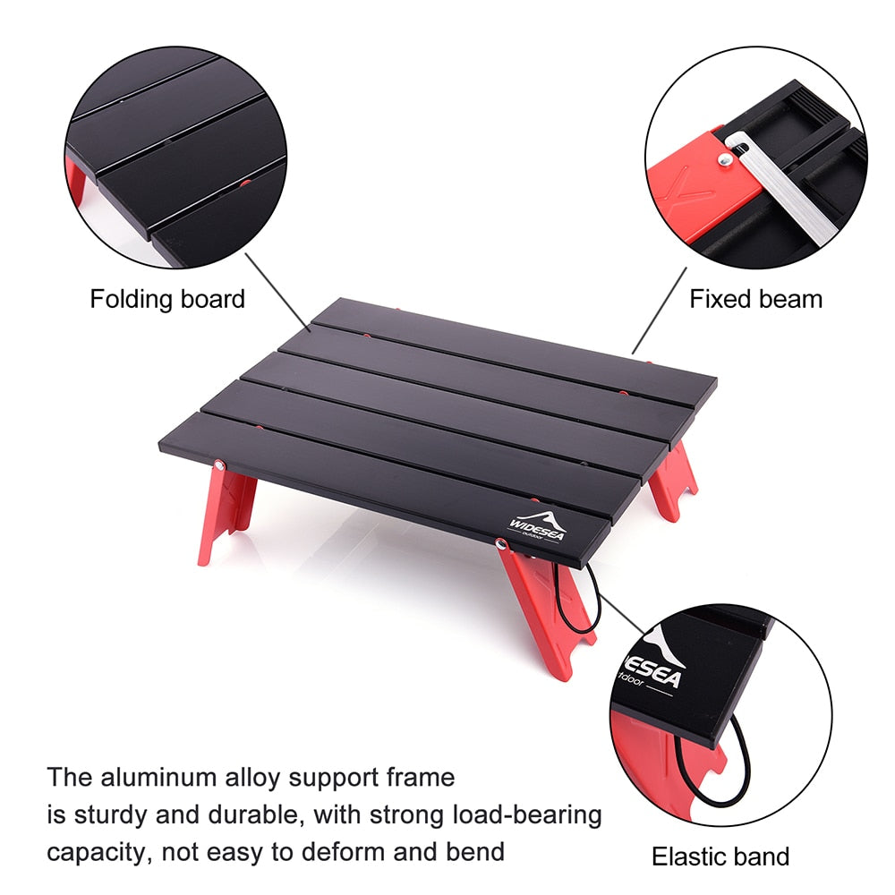 Table for Outdoor Picnic Barbecue Tours Tableware Ultra Light Folding Computer Bed Desk