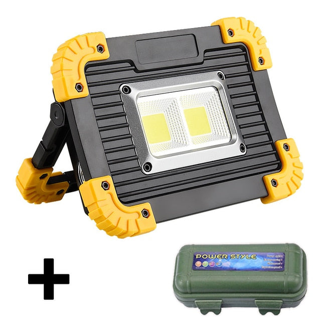 Solar Panel Set Spotlight Portable Solar Power Saving COB LED Travel Light