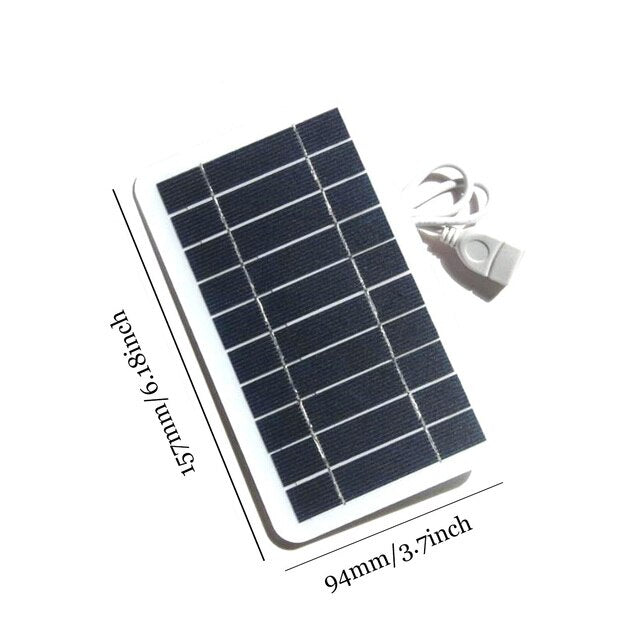 Solar Panel Set Spotlight Portable Solar Power Saving COB LED Travel Light